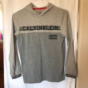 Boys Hooded Calvin Klein Long sleeve T shirt